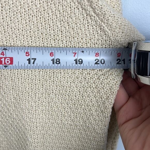 Absolutely Creative Worldwide for Stitch Fox NWT cream knit sweater size large - Picture 6 of 8